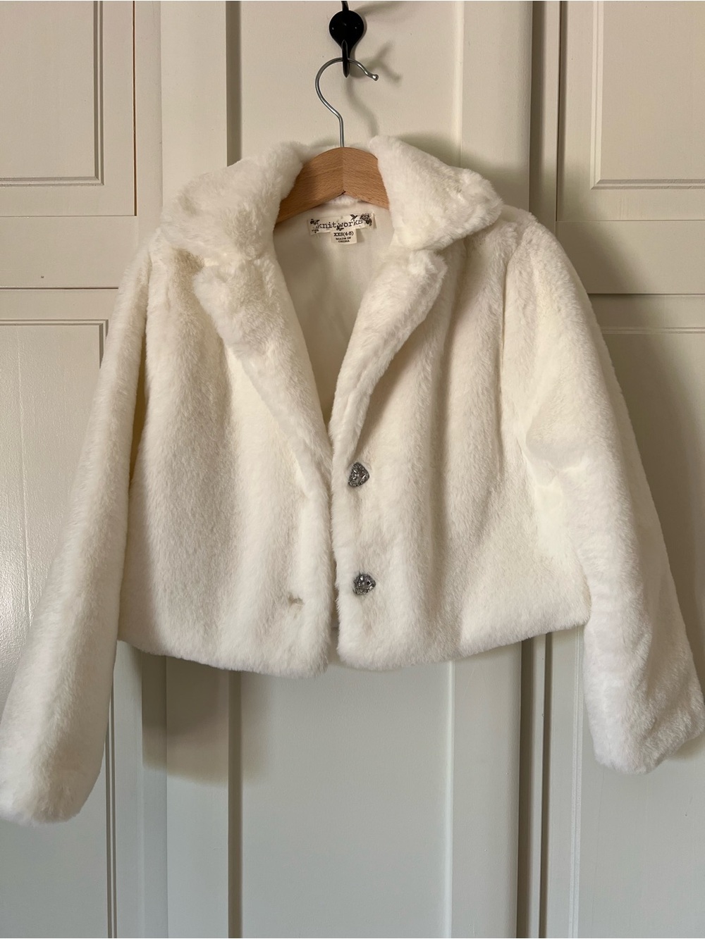 Soft Ivory Faux Fur Jacket